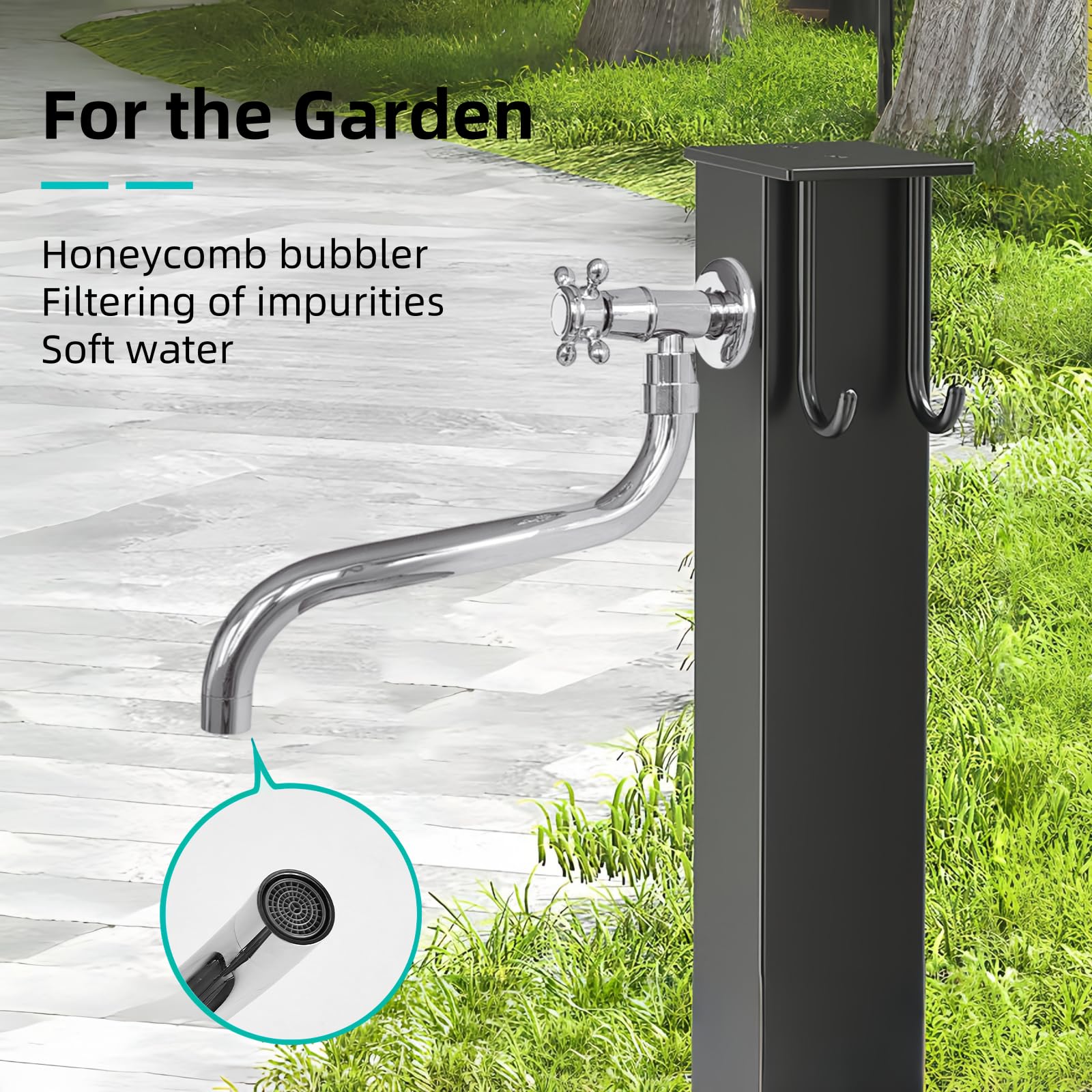 Cobbe Rubinetto Da Bagno, Girevole A 360°, Adatto Per Tutti I Tipi Di - 12