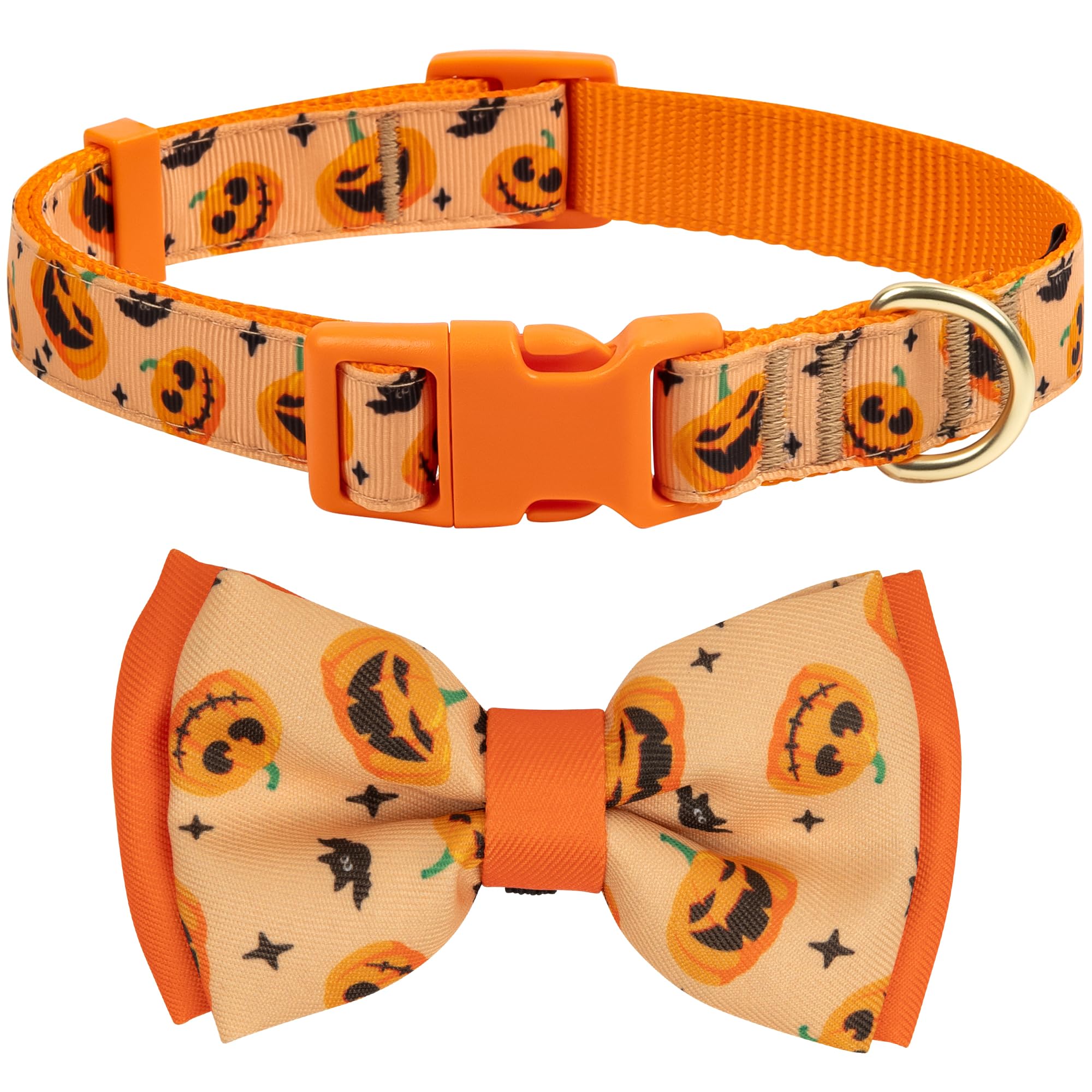 Amazon.com : azuza Halloween Dog Collars with Bow, Cute