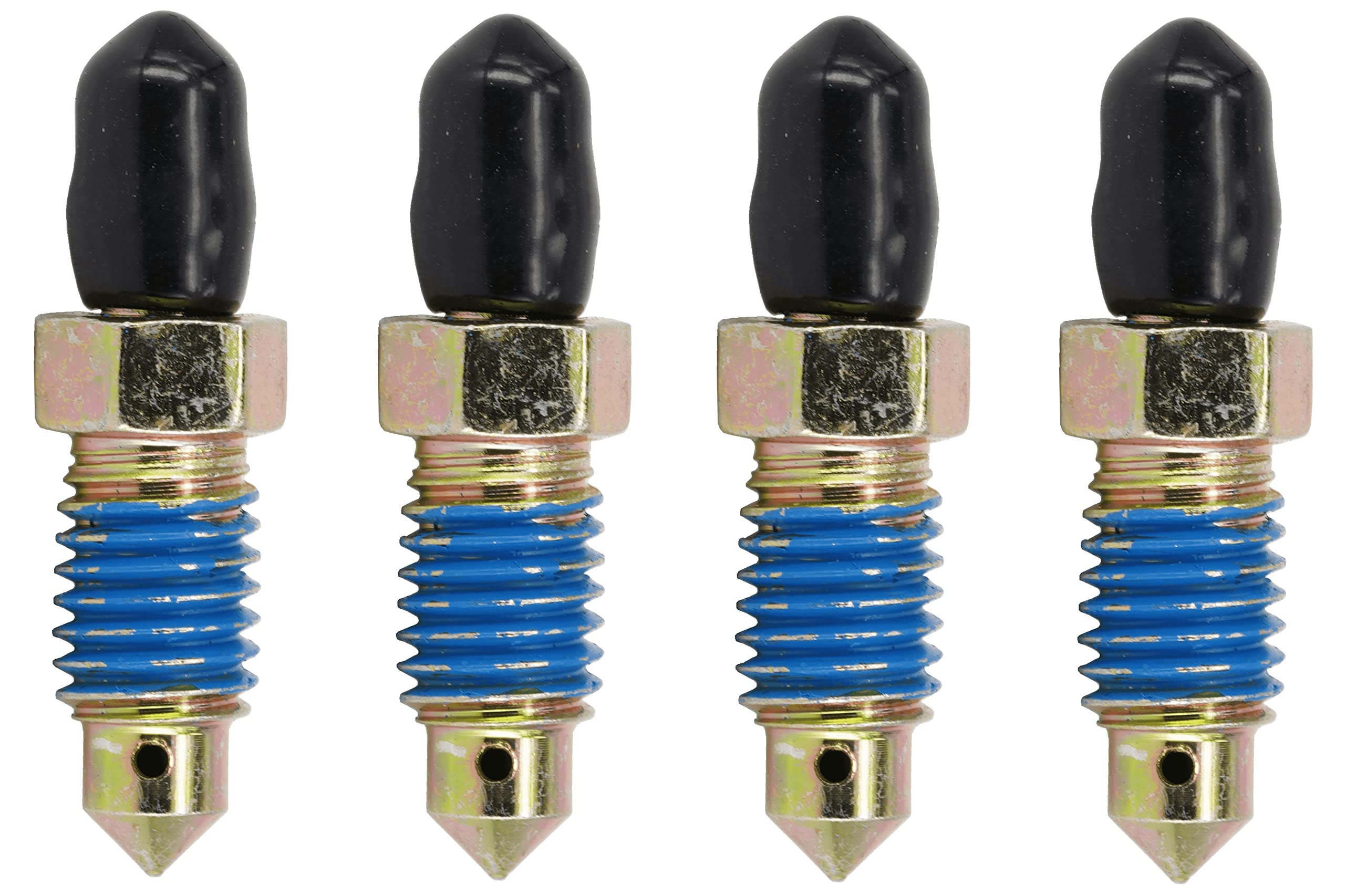 4 valvole di spurgo rapide con tappi antipolvere M10 x 1,5-35,5 mm, H9406-4, 13908, 12702, 105407, 639580