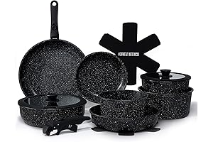 T-fal Safe Nonstick Pots and Pans Kitchen Cookware Set with Removable Handle