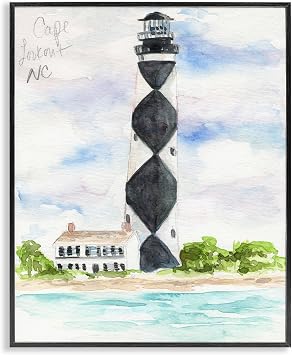 Black Diamond Lighthouse Coastal, 16 x 20 Inch Framed Giclee Print