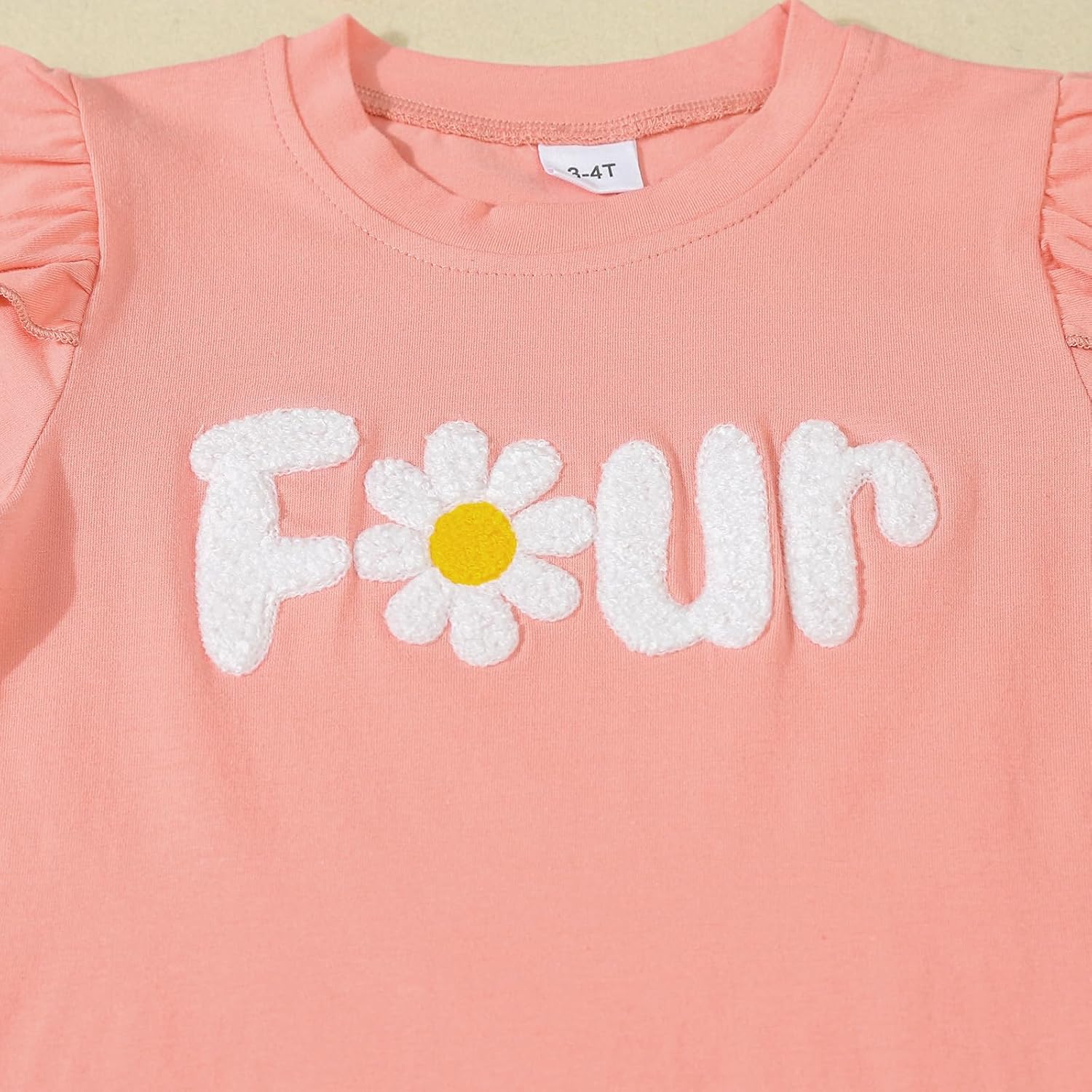Baby Girl Birthday Outfit 1st 2nd 3rd 4th 5th Embroider Flower One Two Three Four Five Years Old Birthdays Gift - Image 6