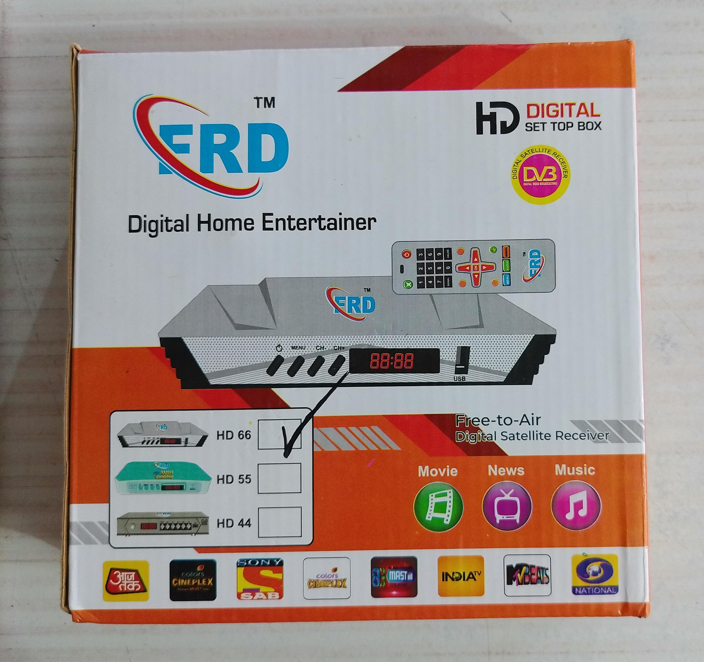 HD Digital Set Top Box, Free-to-Air Digital Satellite Receiver, Digital Home Entertainer with Movie, News, Music, Free Dish Set Top Box, for High Definition Video Quality.-picture-26
