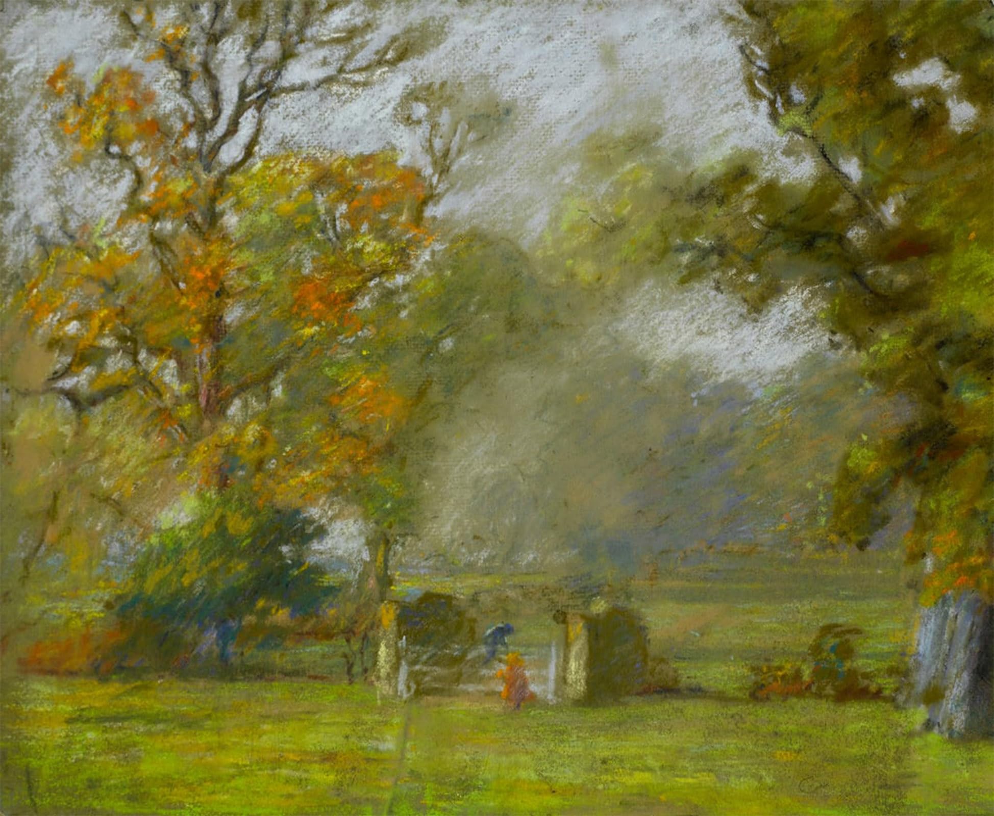 ARTXLXXBN Famous Art Print Poster Vintage Wall Art Summer Landscape Witha Child Resting on a Gate by Walter Bonner Gash Canvas Art Poster for Home Decor 60x90cm