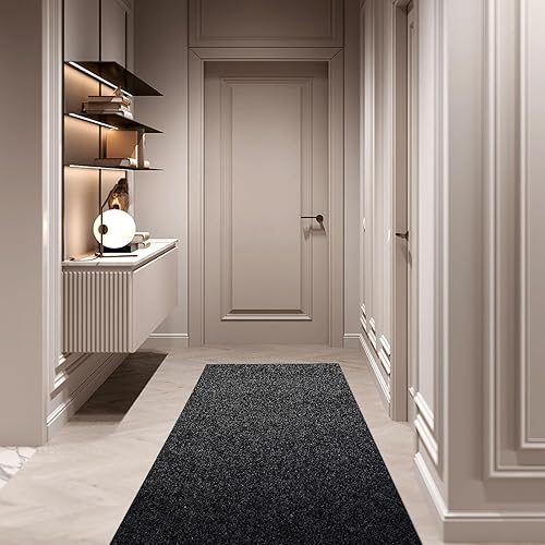 Miniatura 7 de Aminana Alfombra de pasillo de 2 x 6 pies para interiores y exteriores alfombras de área con respaldo de goma antideslizante para pasillo cocina