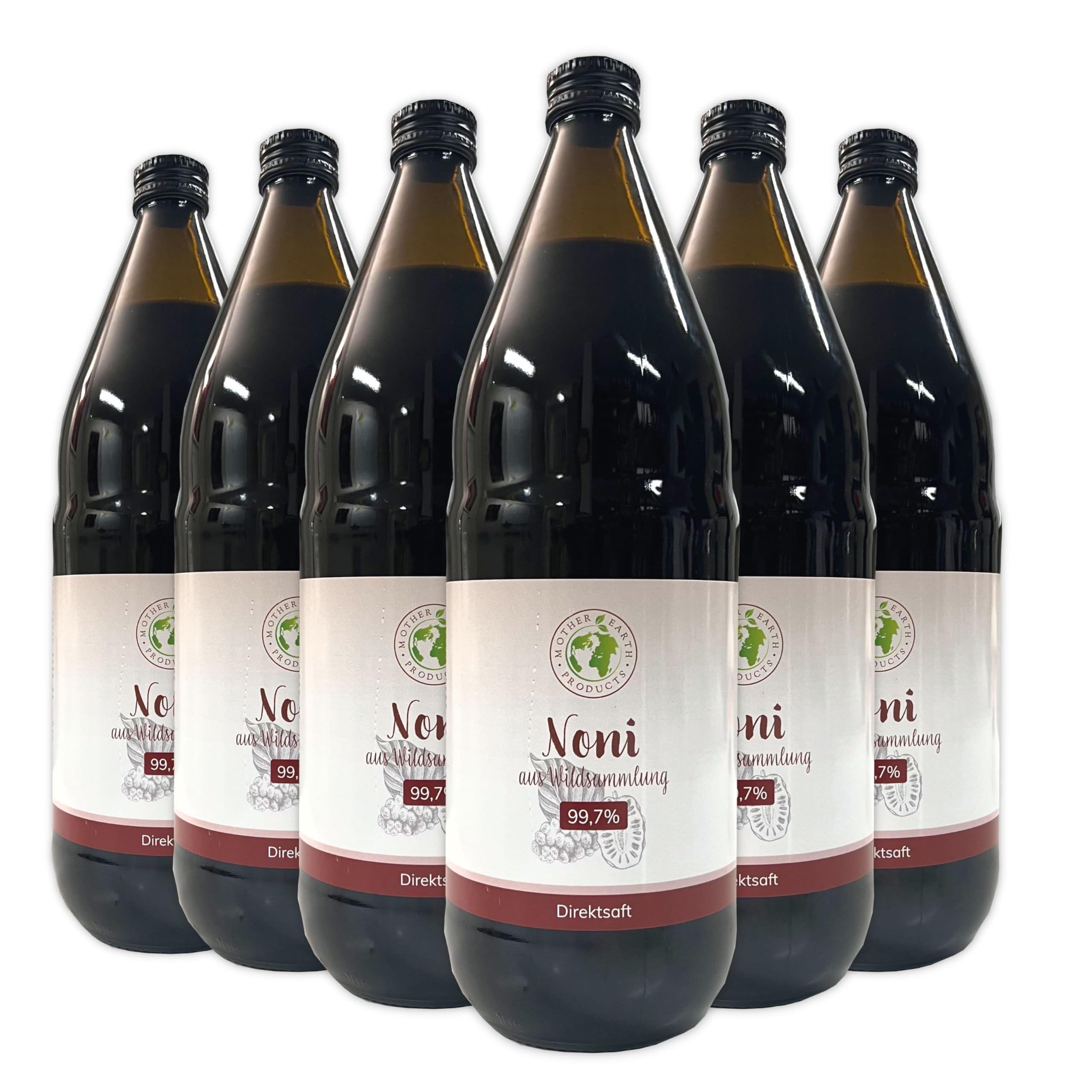 Mother Earth Products Nonisaft 100% Direktsaft, 6 x 500 ml