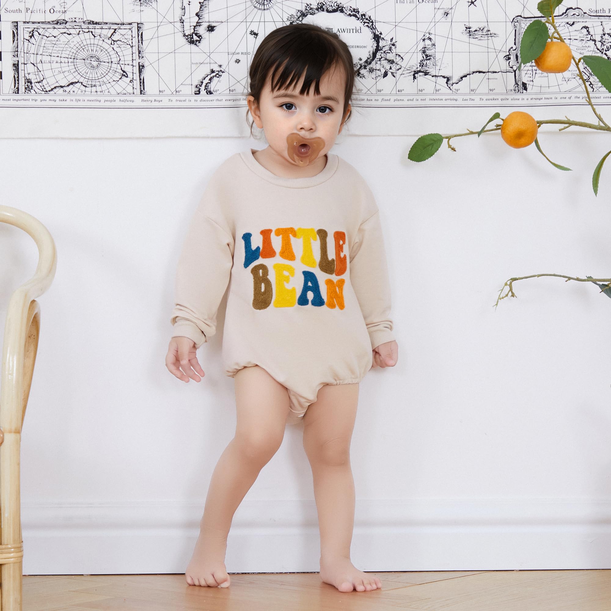 VISGOGO Burbuja para bebé recién nacido, 3 m, 6 m, 9 m, 12 m, 18 m, manga larga, talla grande, para otoño