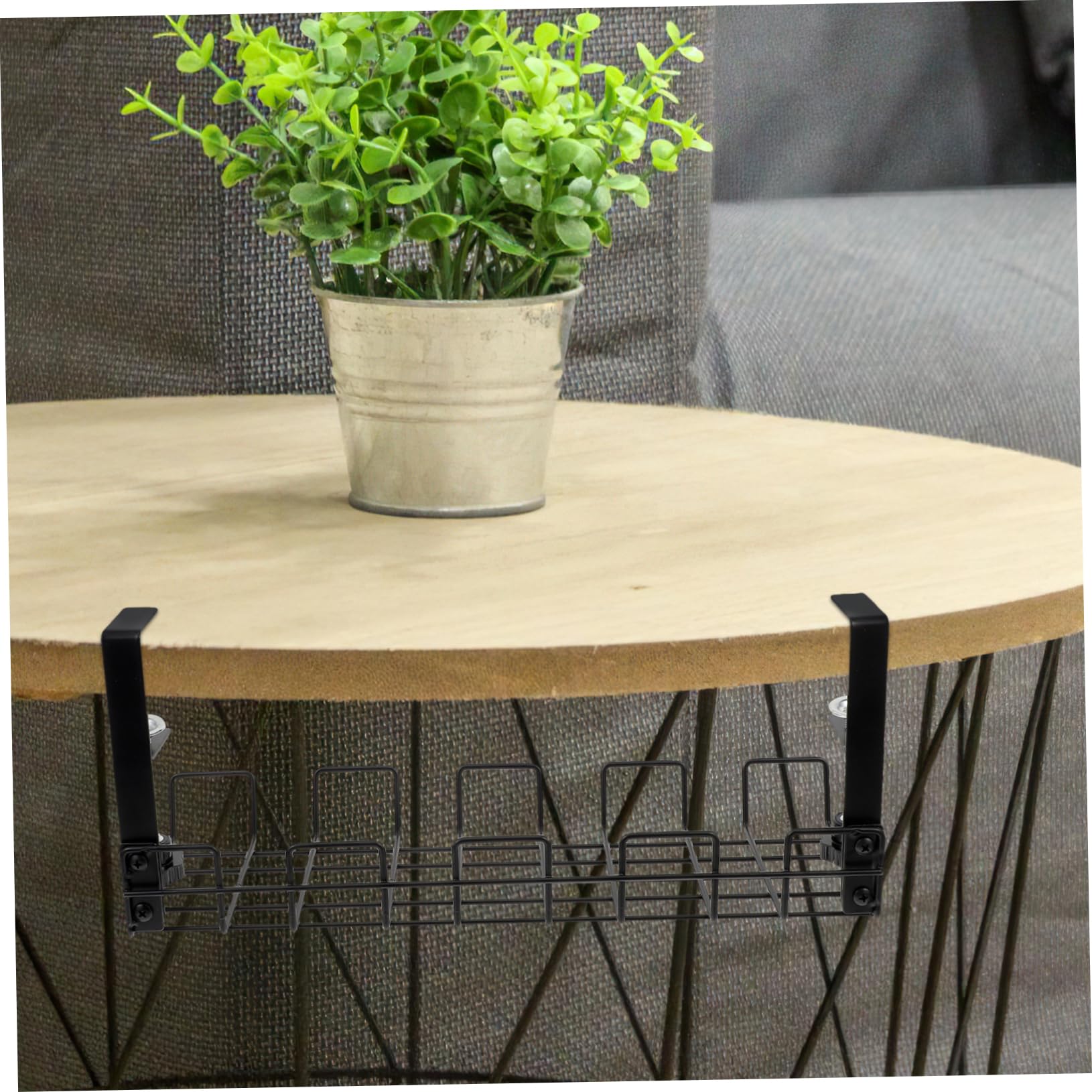 Porta Cavi Sotto Scrivania Carbonio Organizzatore Cavi Per Ufficio Facile Installazione e Design Semplice Per Confezione