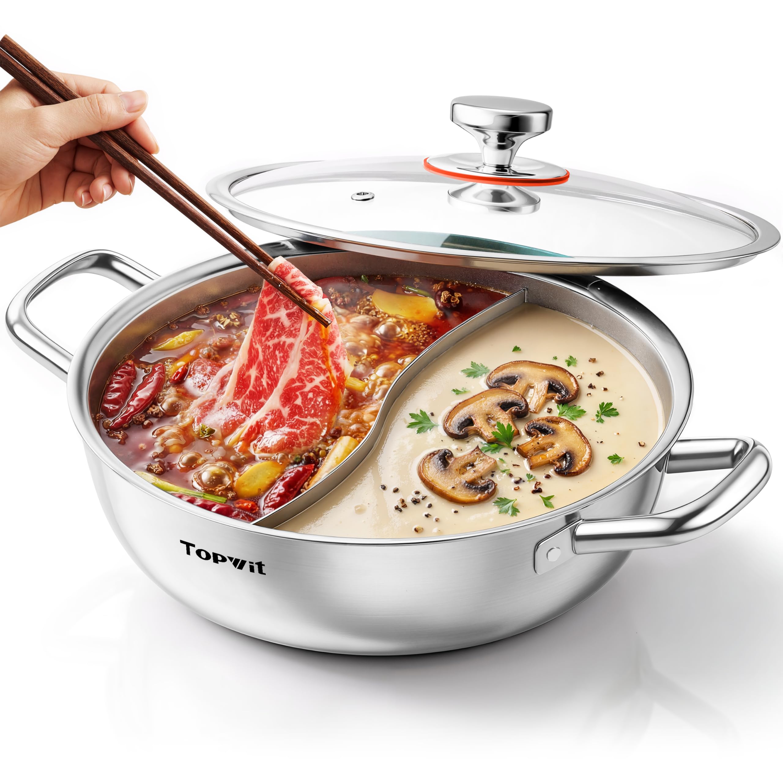 TopWit 3-Ply Construction 316 Stainless Steel - hot pots | Mubboo