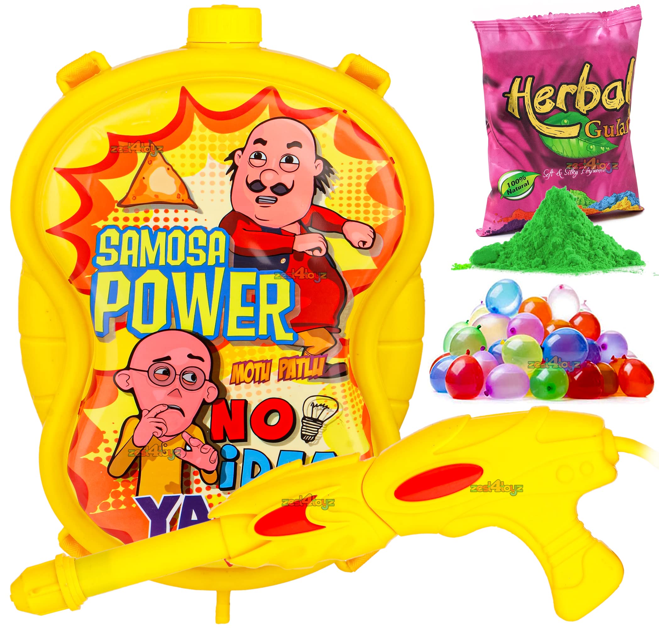 zest 4 toyz Holi Pichkari High Pressure Water Gun Toy with Back Holding Tank Water Capacity 3.6 litres Approx 100 Pcs Water Balloons & 1 Pkt Holi Color for Kids (Super Tank) (B09QGX85KY) Amazon Price History, Amazon Price Tracker