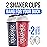 VELOMIX -2 Pack- 28 oz Protein Shaker Bottles for Protein Mixes - 2x Wire Whisk | Leak Proof Shaker Cups for Protein Shakes and Pre Workout | Protein Shaker Bottle Pack (USA Flag)