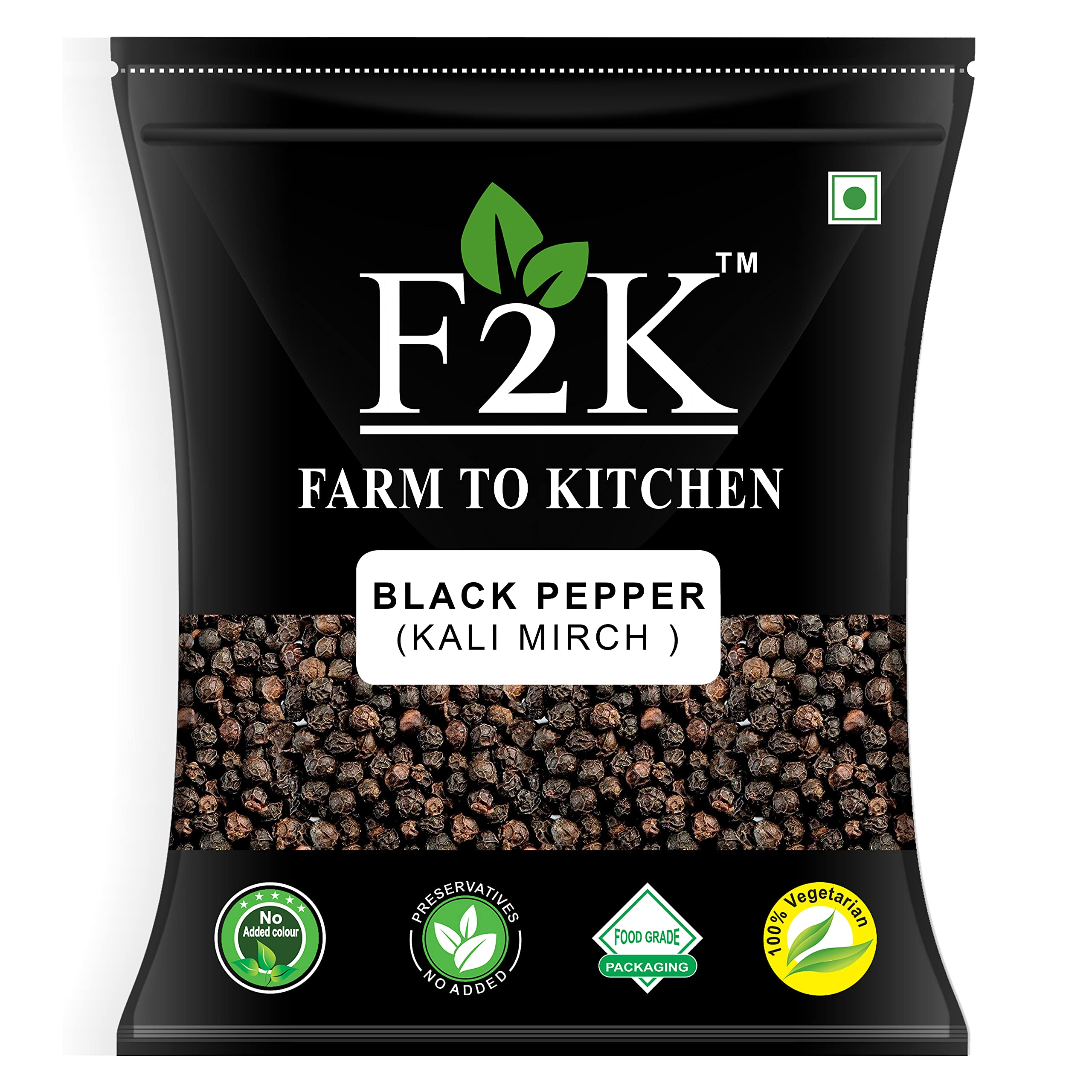 F2K Black Pepper Whole - Kali Mirch sabut - 50gm - Premium Grade (B08X31NR7Q) Amazon Price History, Amazon Price Tracker