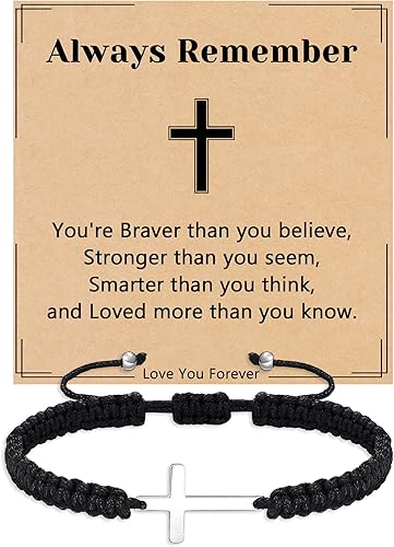 Miniatura 19 de Pulseras con Iniciales para Mujeres Adolescentes Niñas Hechas a Mano Pulsera Trenzada de Cuerda para Hombres Joyería Regalos de Cumpleaños