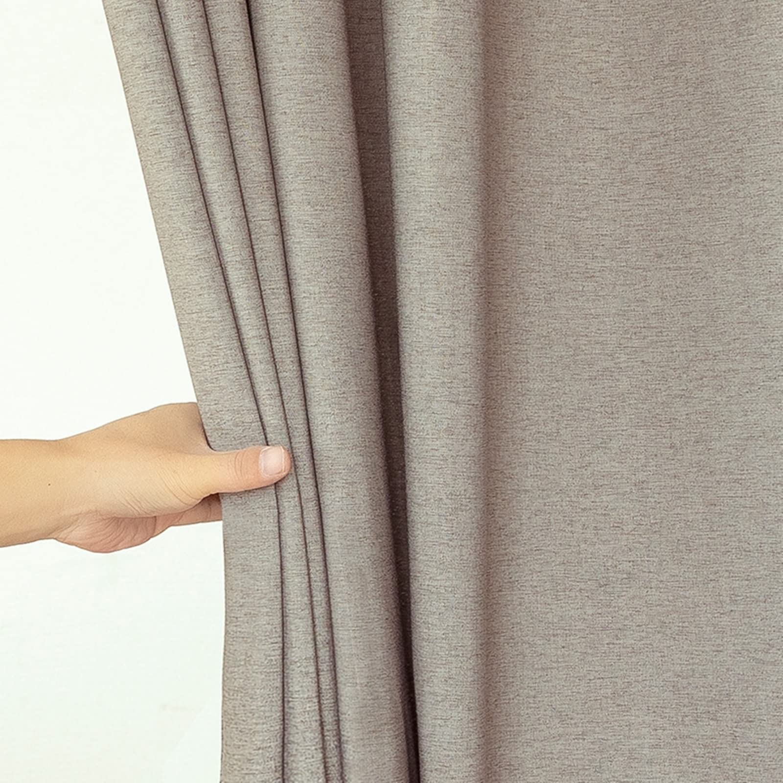 Beydodo Gray Shower Curtain Liner, Solid Color Shower Curtain 40x80 Bathroom Shower Curtain Polyester