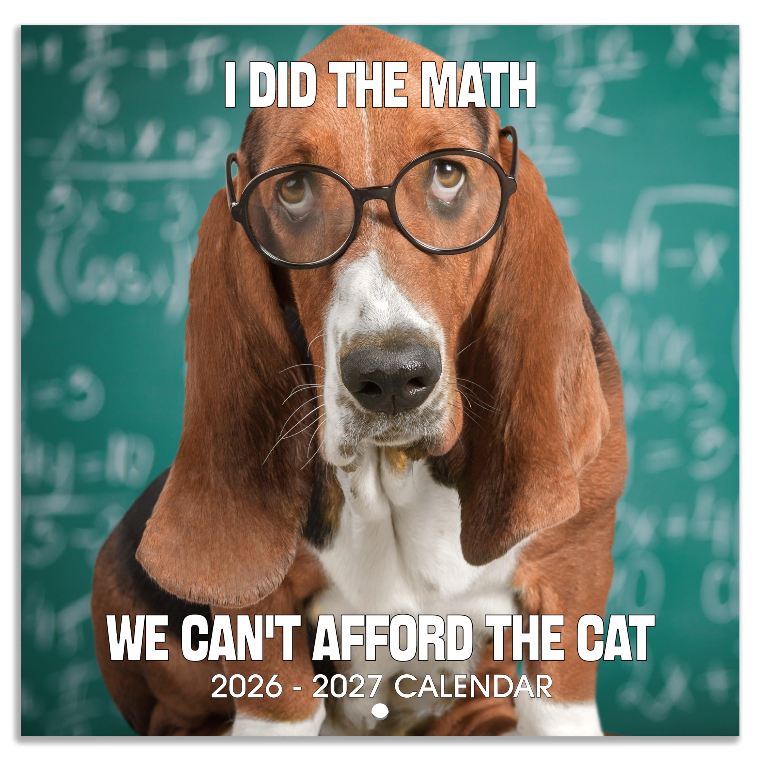 2026-2027 Wall Calendar - Funny Dogs Wall Calendar 2026-2027, Jul. 2026 - Dec. 2027, 12" x 24" (Open), 18-Month Calendar, Dog Calendar, Unruled Blocks, Thick Paper, Hanging Hole, Holidays