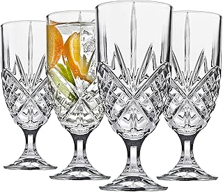 Godinger Iced Tea Beverage Glasses, Shatterproof and Reusable Acrylic - Dublin Collection, Set of 4 - coolthings.us