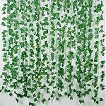 Freyalife Fake Vines for Room Decor(12 Pack 84 Feet) Aesthetic Artificial Plant Ivy Leaves Hanging Greenery Garlands for Home Bedroom Wall Wedding Christmas Party Office Patio Outdoor Garden Décor