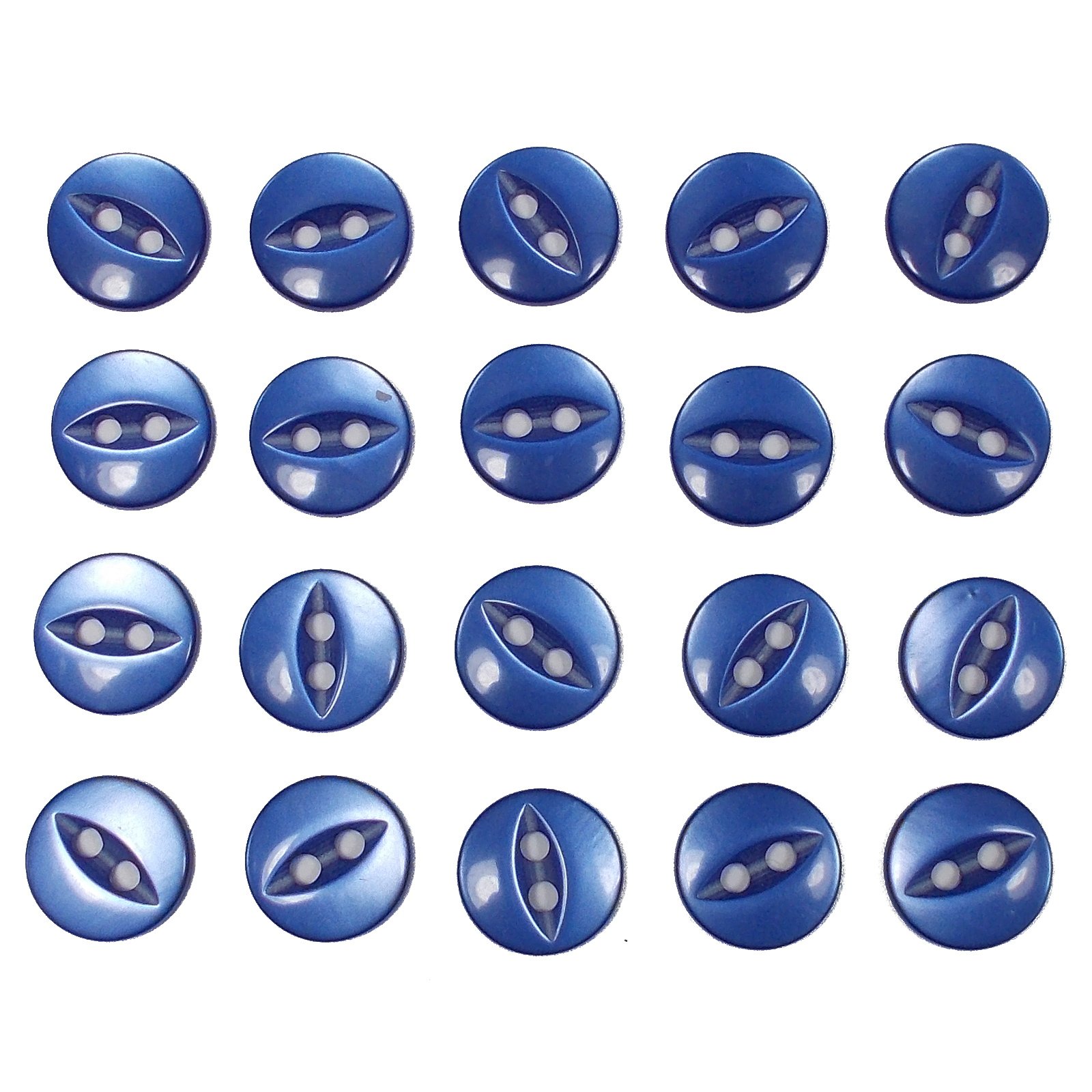 Fisheye Basic Buttons 11mm (Blue, 20)