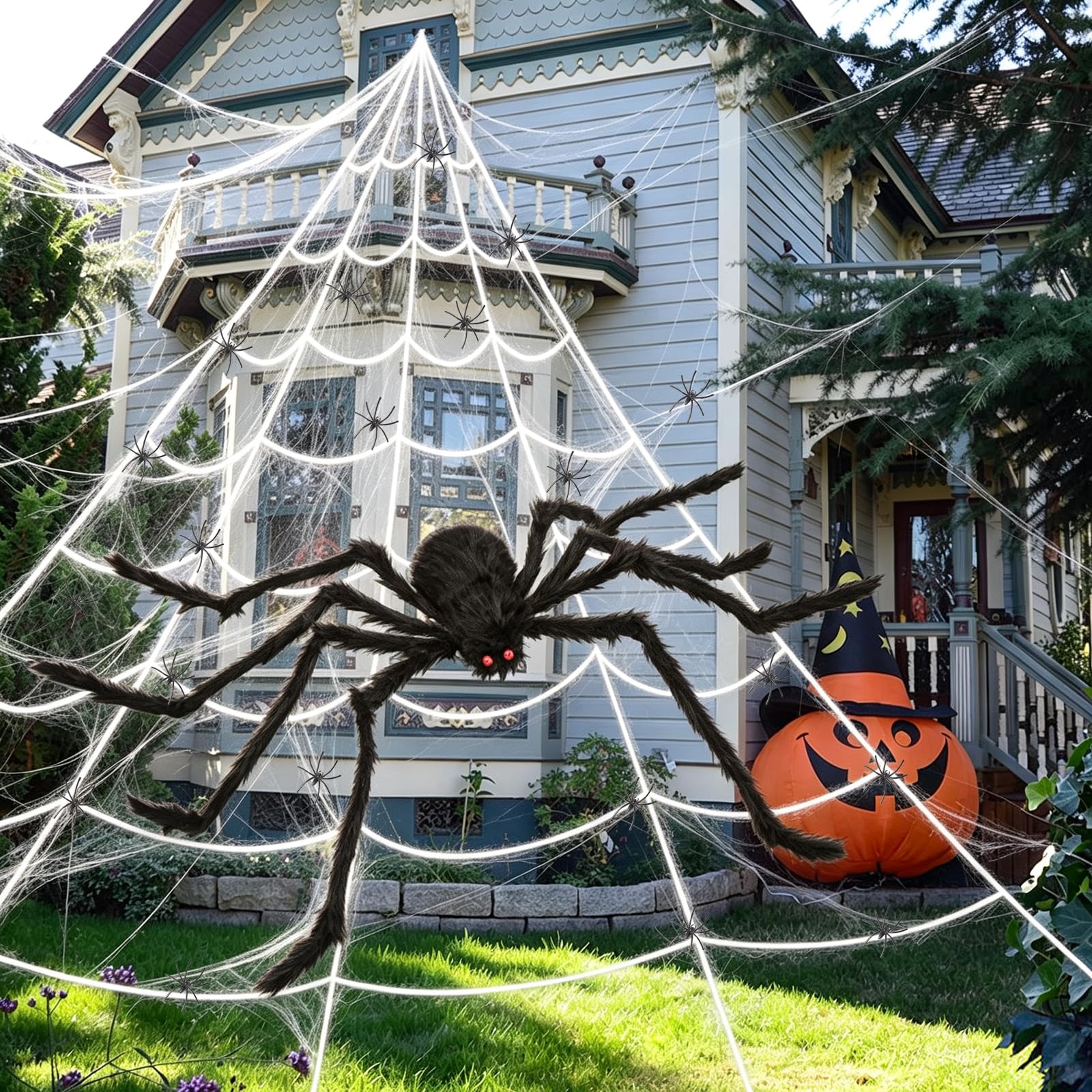 Trójkątna pajęczyna na Halloween, Halloween, Halloween, dekoracja pajęczyna