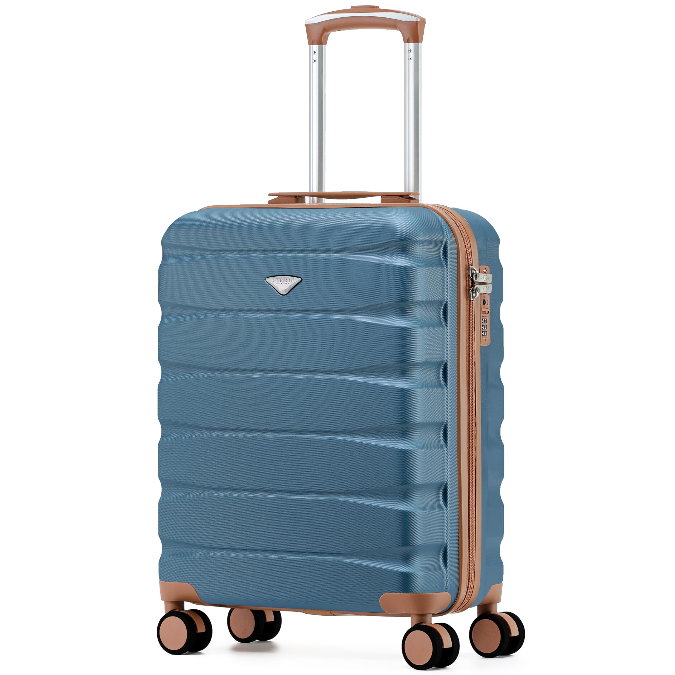 Flight Knight Underseat Cabin Suitcase 45x36x20cm | Free Hand Luggage for EasyJet & Wizz Air | Lightweight ABS Hard Shell with 8 Silent-Glide Spinner Wheels | Max Space Travel Bag — view 171