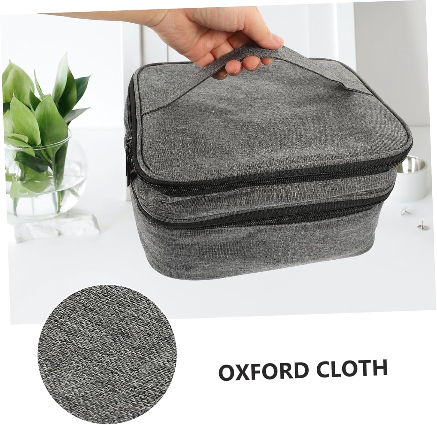 30grid Nail Polish Bag Organizer Case Essential Oil Holder for Home Office Trip and Travel