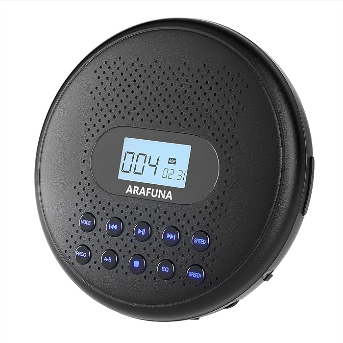 Buy CD Player Portable, ARAFUNA Portable CD Player with Dual Stereo
