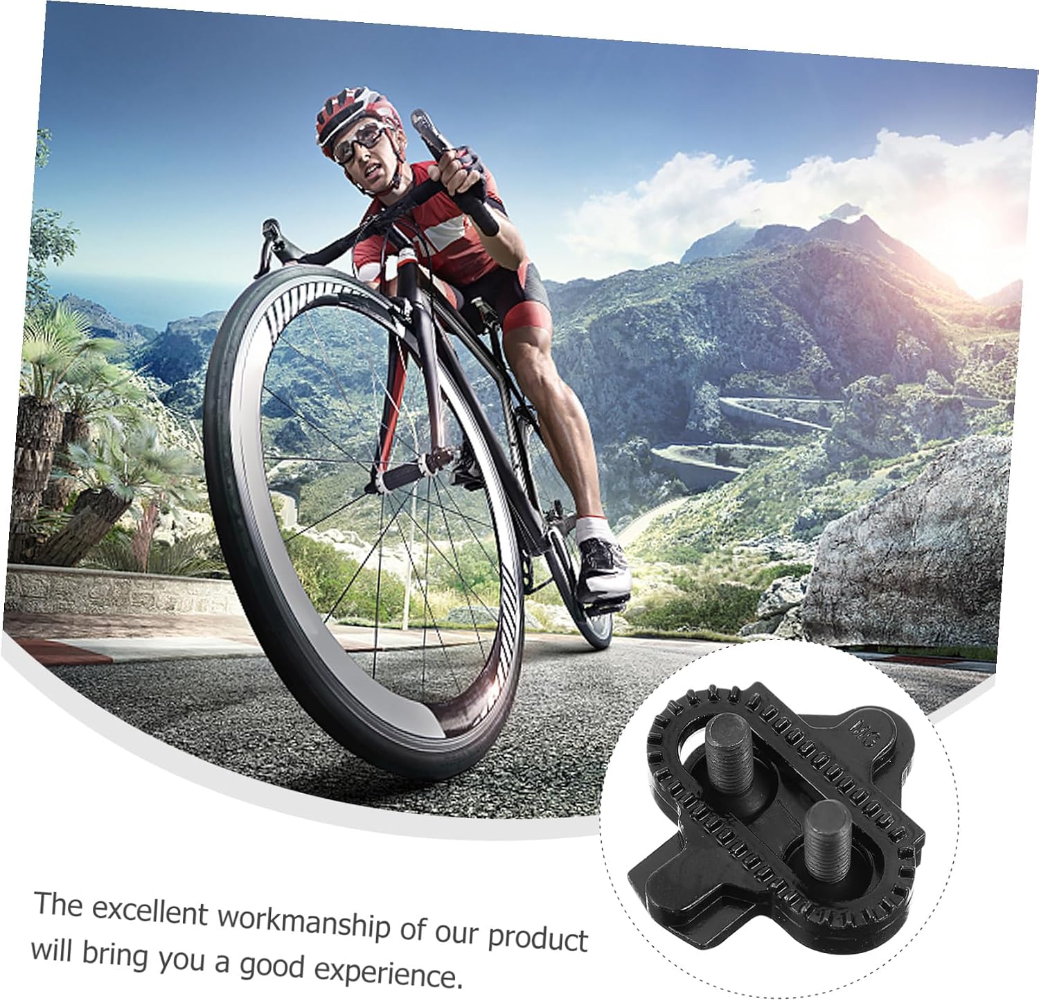 1pair Multi-Directional Bike Cleats Skid Footwear Locks for Road and Mountain Cycling Replacement Cleats for Safe Riding