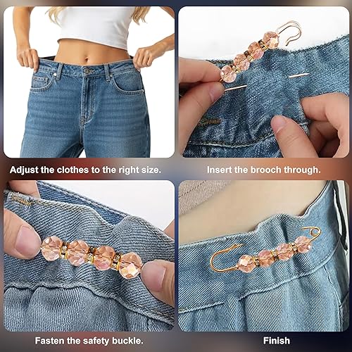 Miniatura 3 de 10 broches de CTCTBSJO Weater Chal Clips de cuello de chal, alfileres para camisa, clips de camisa vintage, pin de seguridad para mujeres y niñas,