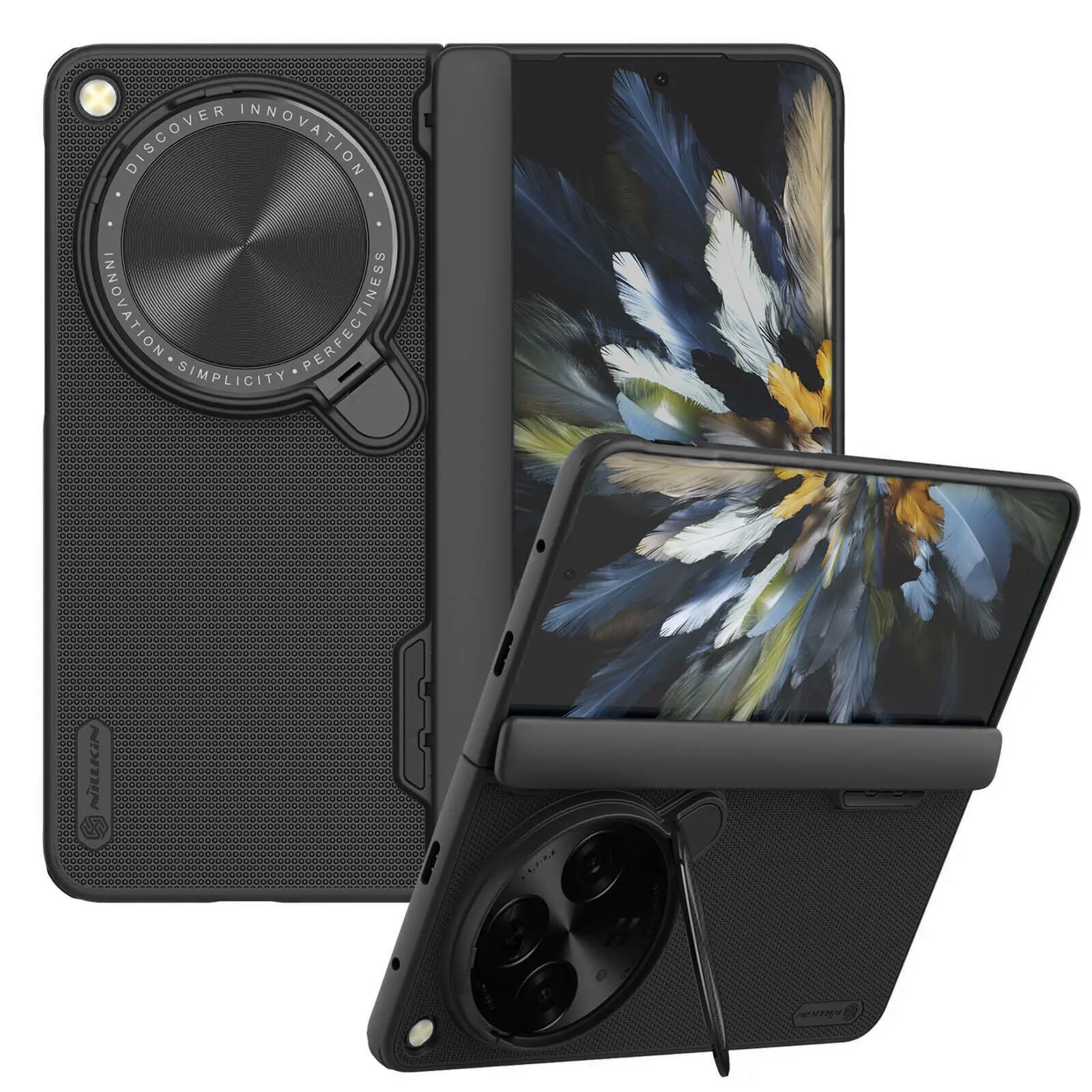 GadgetGear OnePlus Open & Oppo find N3 Cover Case Back Hard Antidrop | Complete Camera Protection | Anti Dust Plugs | 360 Degree Protection (Black) (B0D8W8Q1W2) Amazon Price History, Amazon Price Tracker