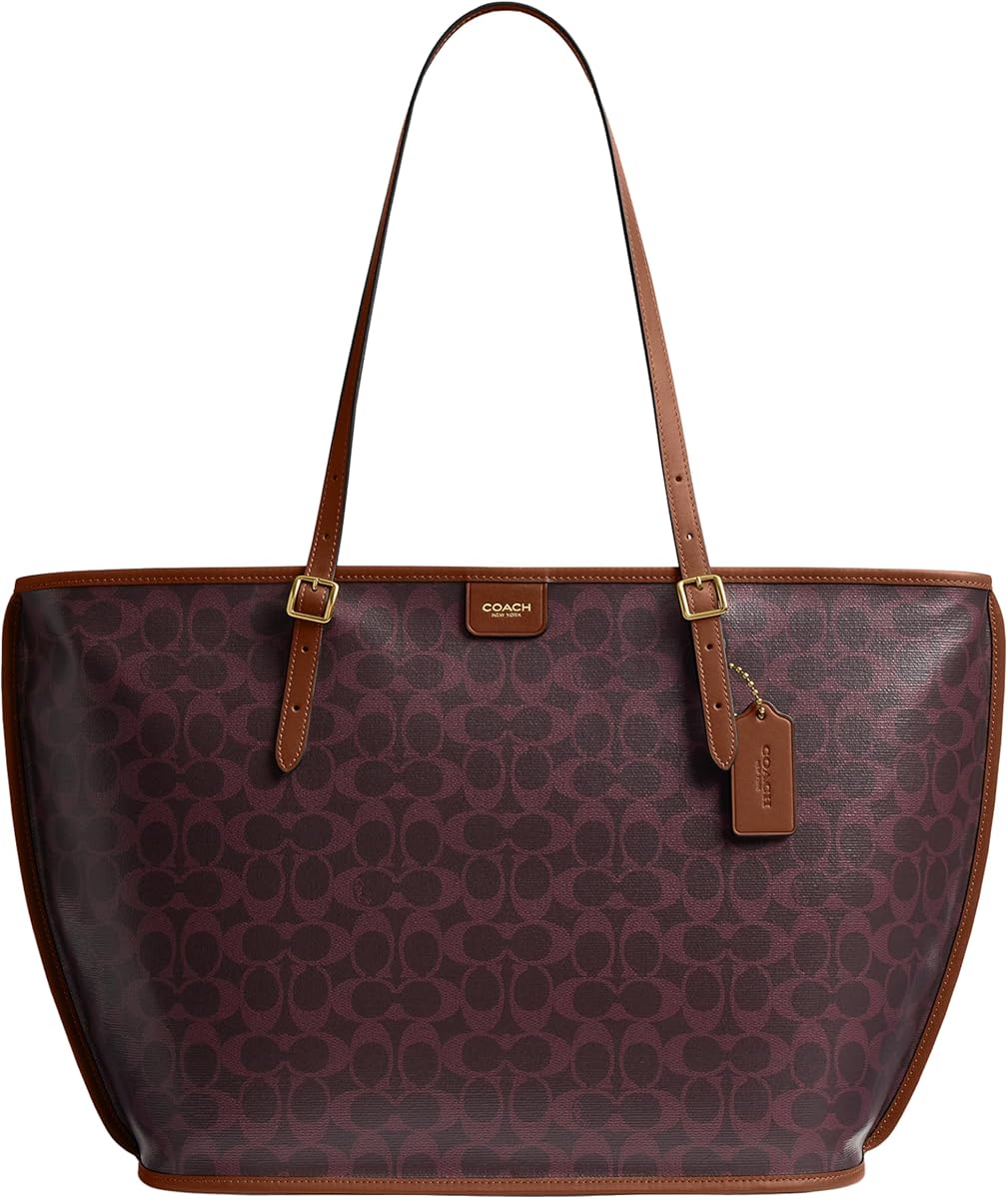 Bolso tote COACH Taxi en lona de firma