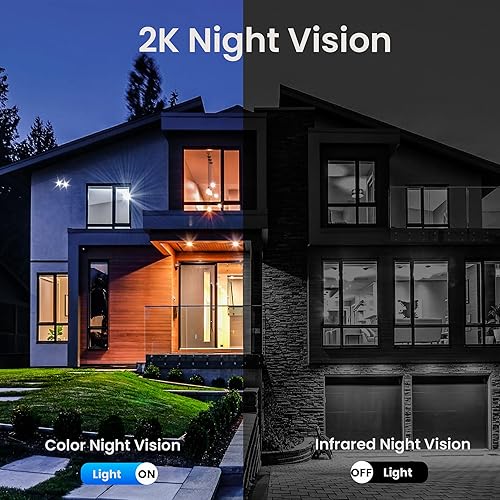 Miniatura 4 de Cámaras de seguridad 4G LTE inalámbricas al aire libre, Cámara de seguridad celular solar 2K, sin cámara de seguridad WiFi, Fuera de la red con