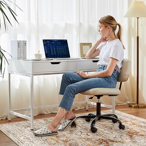 Vista 2 de Tapete para silla de oficina para suelos duros y suelos de azulejos, tapete de escritorio antideslizante de 48 x 60 pulgadas para suelo de madera