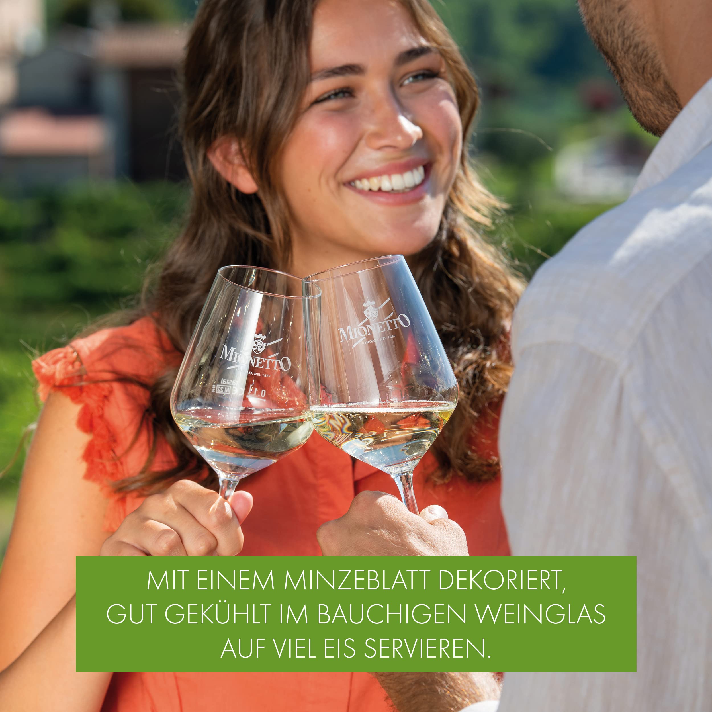 Mionetto IL Hugo Aperitivo, Holunderblüte und Limette (6x0,75l) Aktionspaket, Weinhaltiges Getränk auf Basis eines Vino Bianco aus dem Veneto, sommerliche Alternative zu Sekt, Weißwein oder Cremant