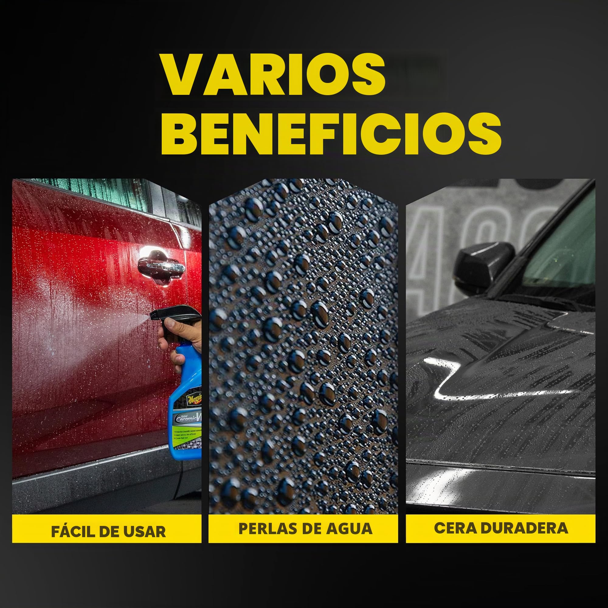 Meguiar's G190526 Hybrid Ceramic Wax - Cera Híbrida Cerámica en Spray, 768 ml.