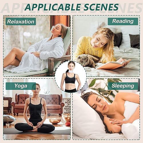 Miniatura 4 de Paquete de 1 aceite de ricino reutilizable, paquete de aceite de ricino orgánico de compresa para nódulos tiroideos de cuello con hebilla ajustable