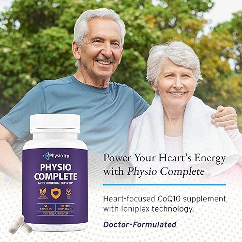 Miniatura 3 de PhysioTru Physio Complete CoQ10 Suplemento  Absorción superior de nutrientes, antioxidante y apoyo energético  Coenzima Q10 Ubiquinona con ácido