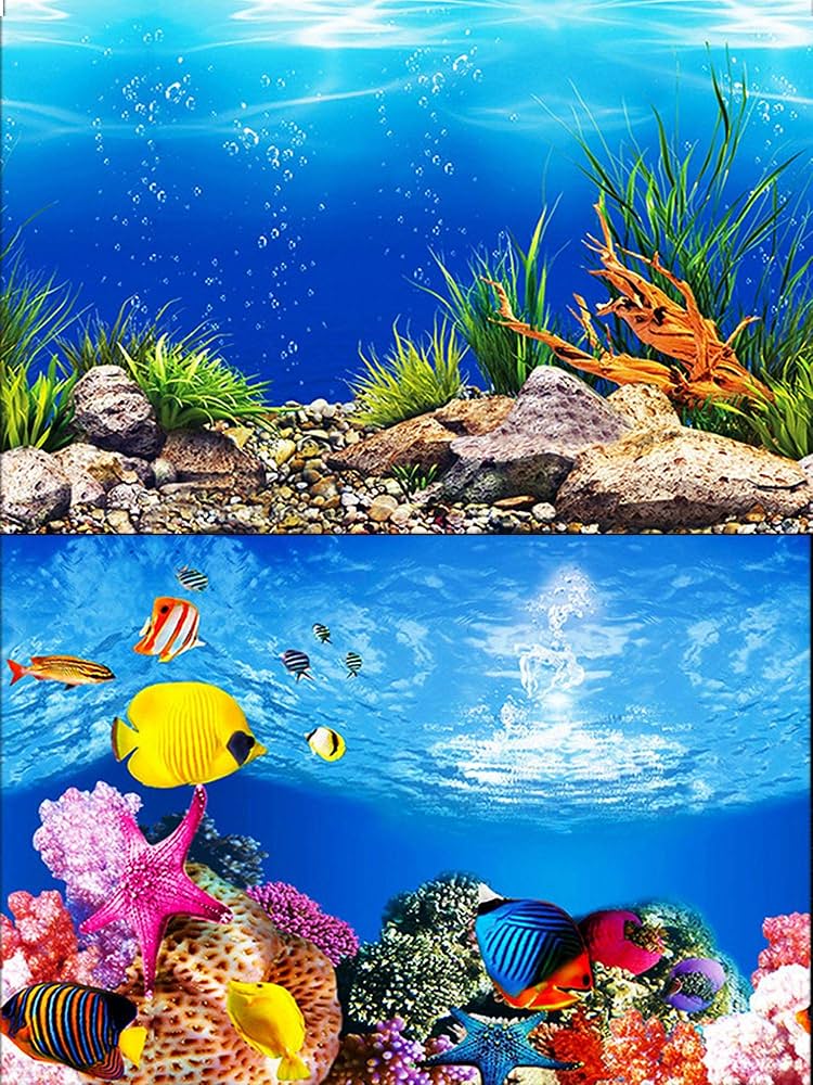 Amazon.com : ELEBOX Water Plants Aquarium Background Poster HD Fish Tank Background Decorations Landscape 2 Sided 16 amazon-com-elebox-water-plants-aquarium-background-poster-hd-fish-tank-background-decorations-landscape-2-sided-16-x-40-pet-supplies