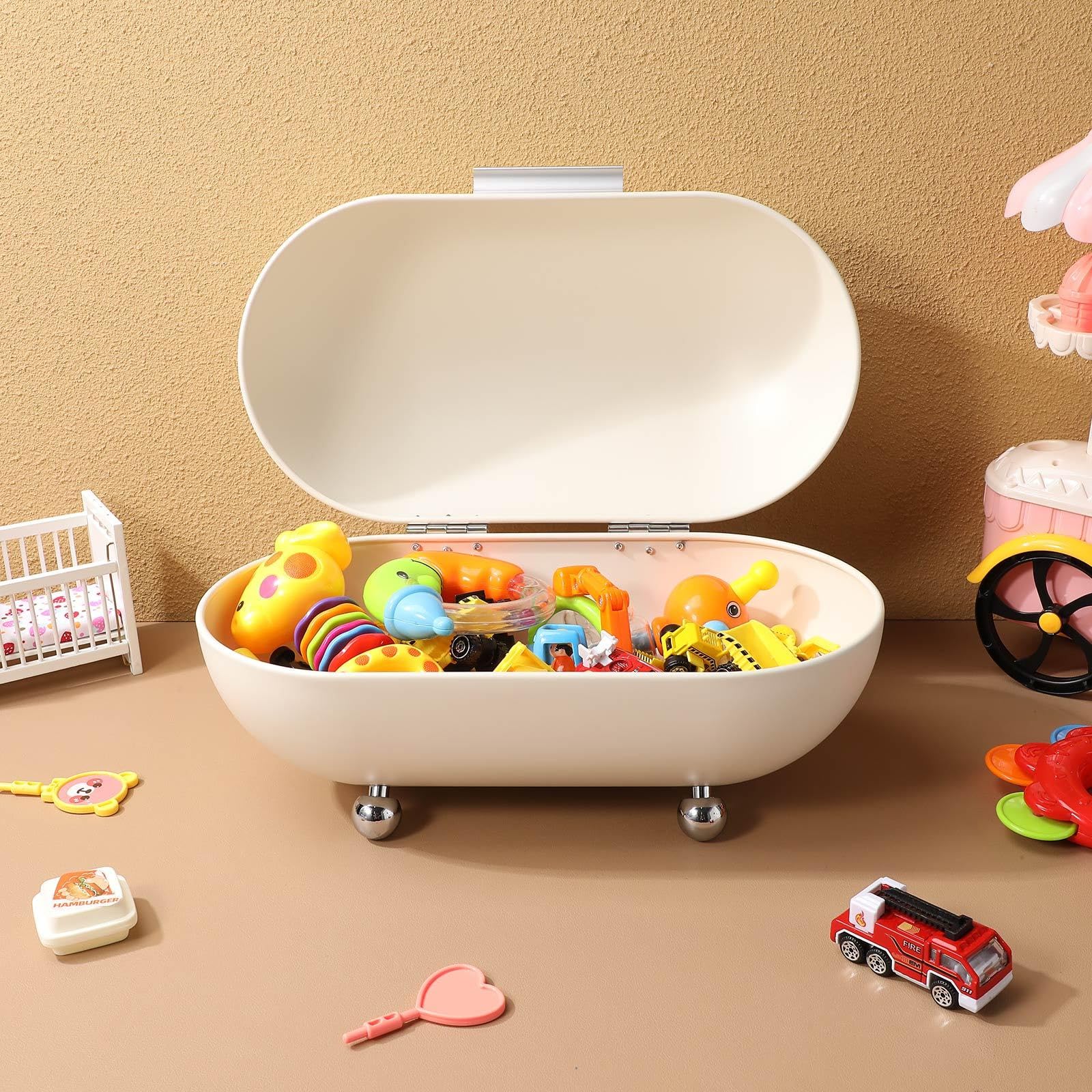 TOYANDONA Bread Box da Tavolo in Ferro Bianco per Cucina e Casa | Contenitori per Biscotti e Cioccolato, Stile Retrò Raffinato, Organizzazione Ordinata su Piano