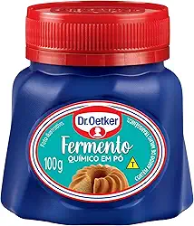 Dr. Oetker Fermento Químico em Pó, Ideal para Bolos Macios e Fofinhos, Ação Dupla, 100g