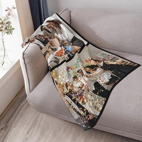 Miniatura 7 de Manta personalizada con imagen, manta de regalo personalizada para cumpleaños, aniversario de Navidad, mantas con nombre personalizado con collages