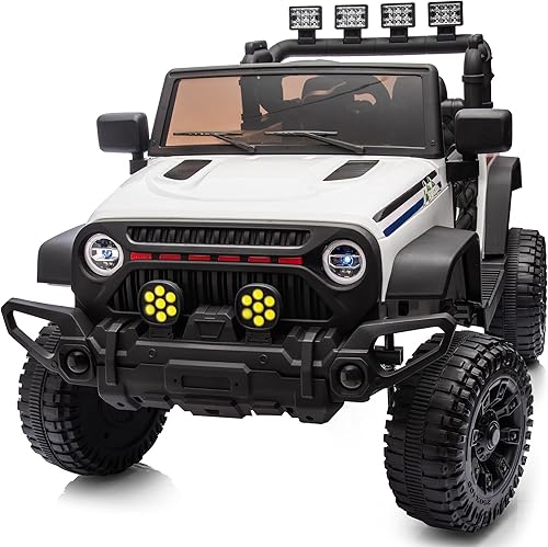 Miniatura 15 de Coche eléctrico de 24 V para niños, vehículo de juguete con mando a distancia para niños de 3 a 5 años, con motor de 400 W - Rosa