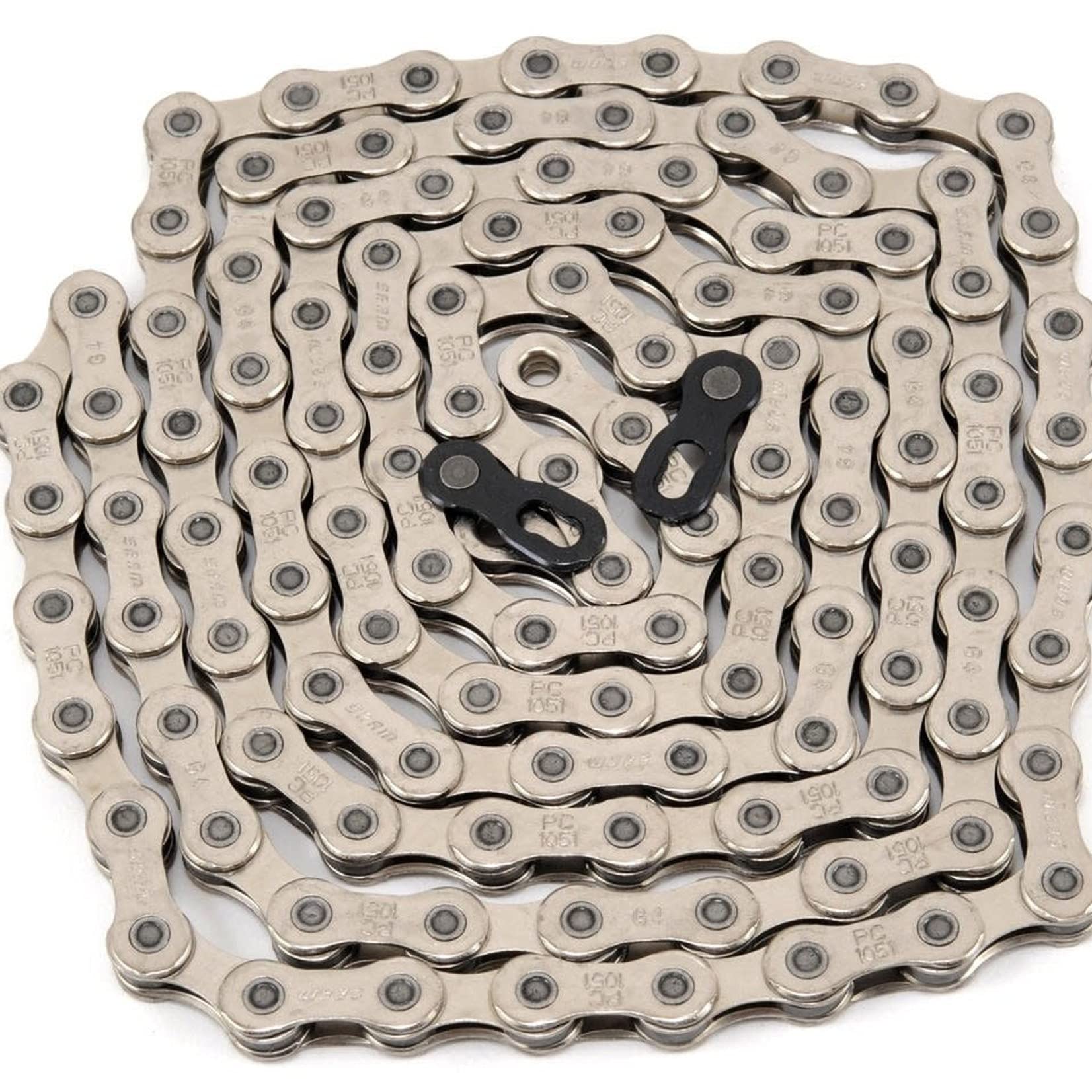 SRAM PC1051 10spd Chain Silver 114 Link with PowerLock, Silver/Grey