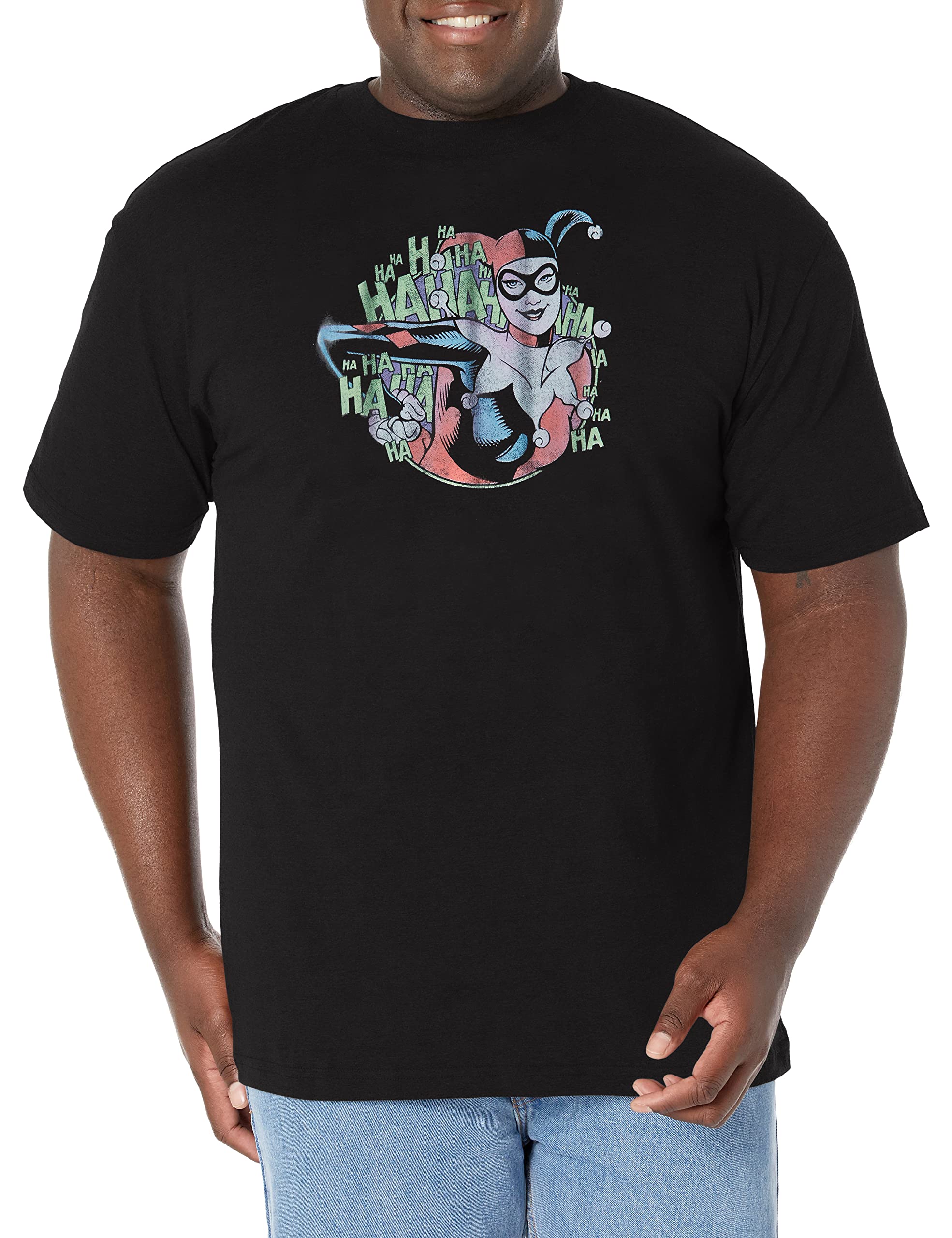 DC ComicsWarner Brothers Big & Tall Batman So Serious HQ Men's Tops Short Sleeve Tee Shirt, Black, Large, Black, Large Big Tall