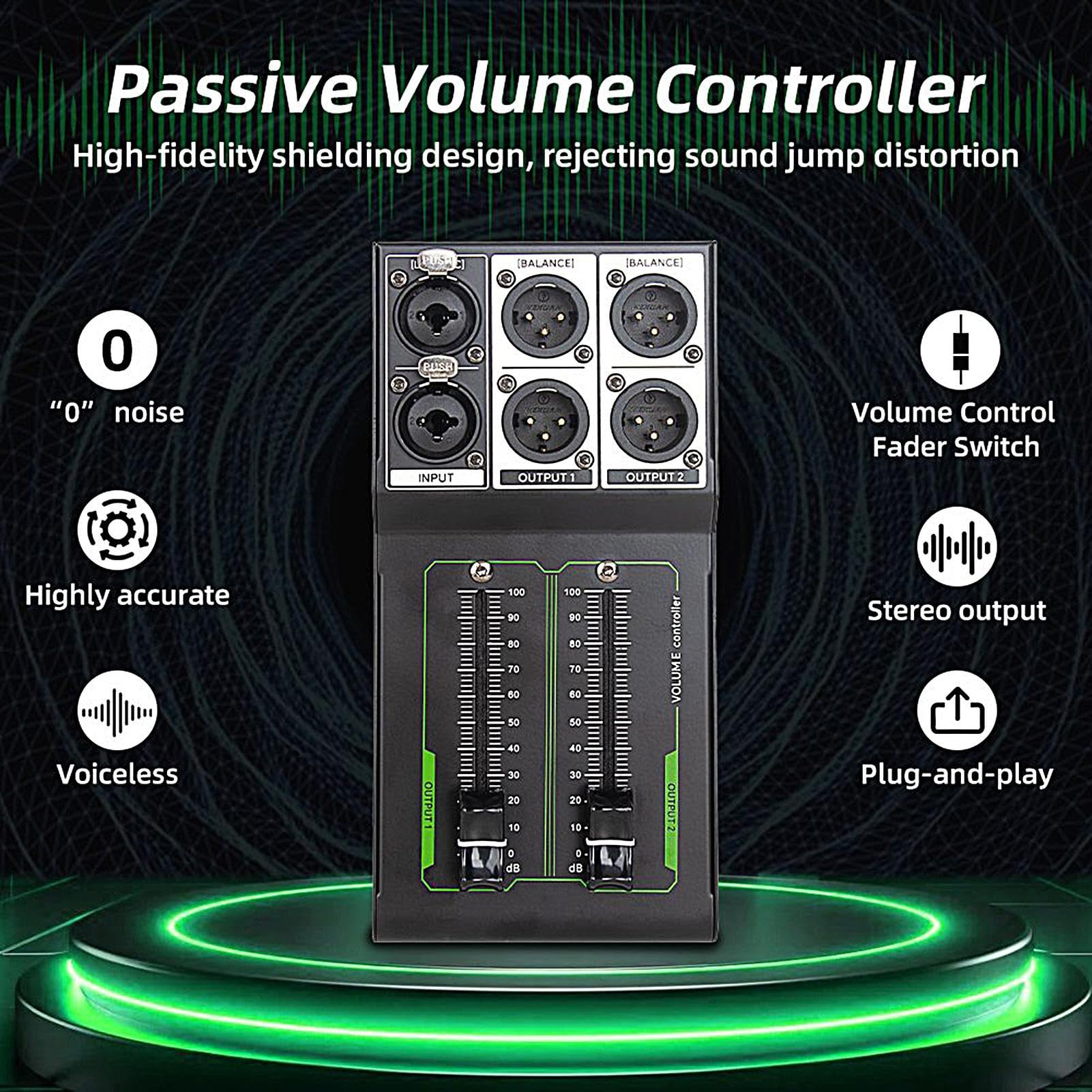 Contrôleur de Volume de Moniteur Passif, contrôle du Volume de Studio 1