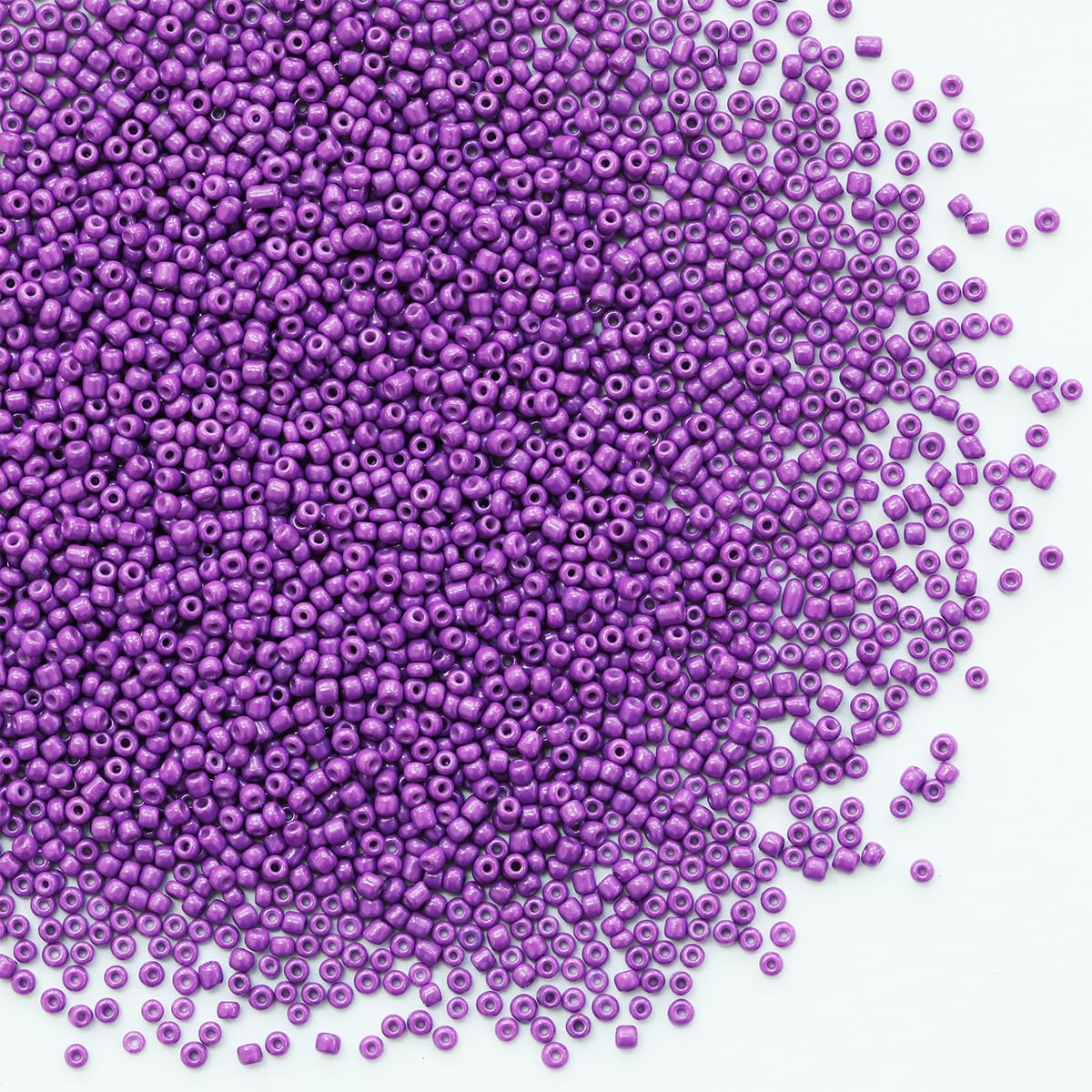 Bulk 2mm Purple Seed Beads for Jewelry Making 110 Grams About 9800pcs,12/0 Glass Craft Beads for Making Earrings Bracelets