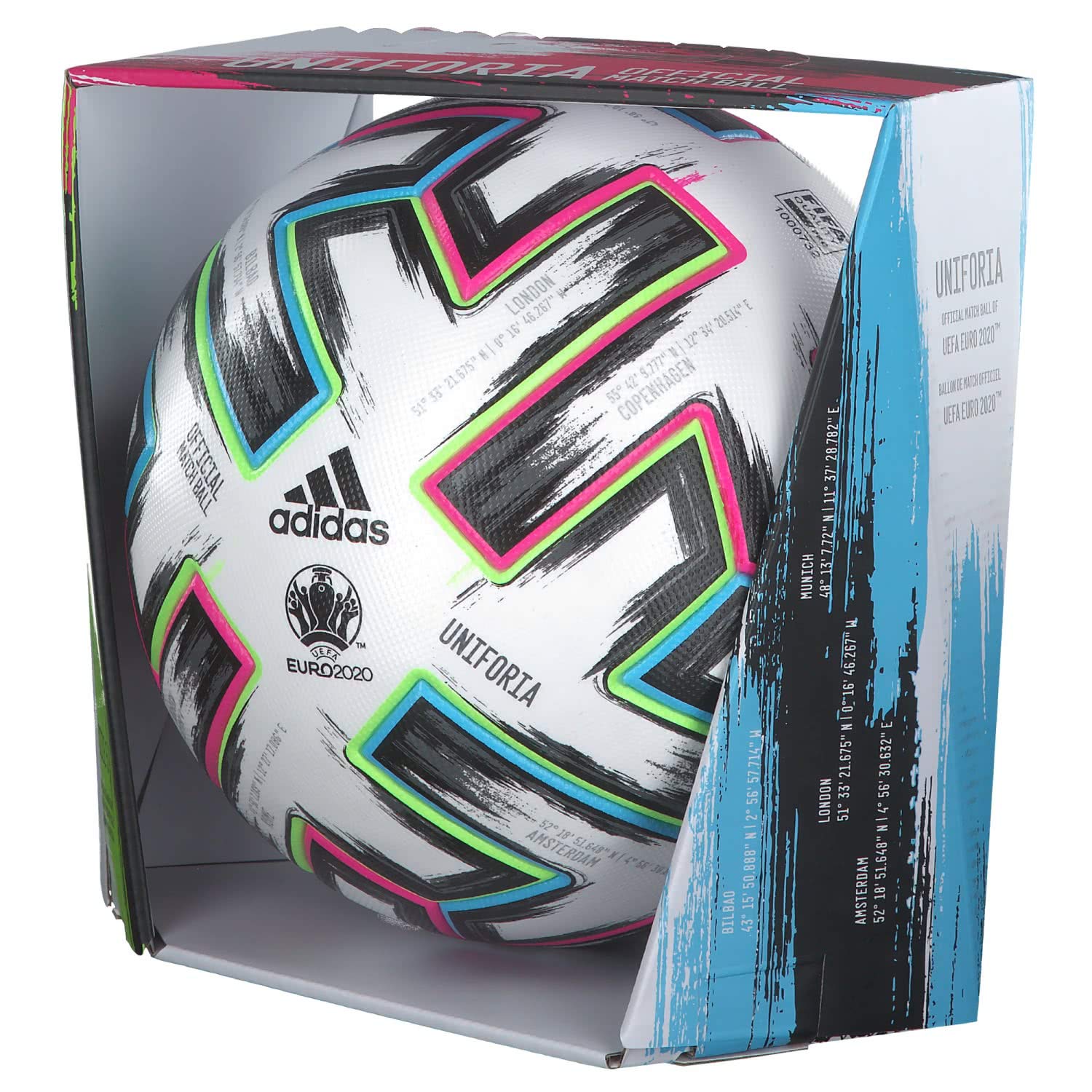 adidas FH7362 Uniforia Match Ball Euro 2020 White Size 5 : Amazon.de:  Sports \u0026 Outdoors