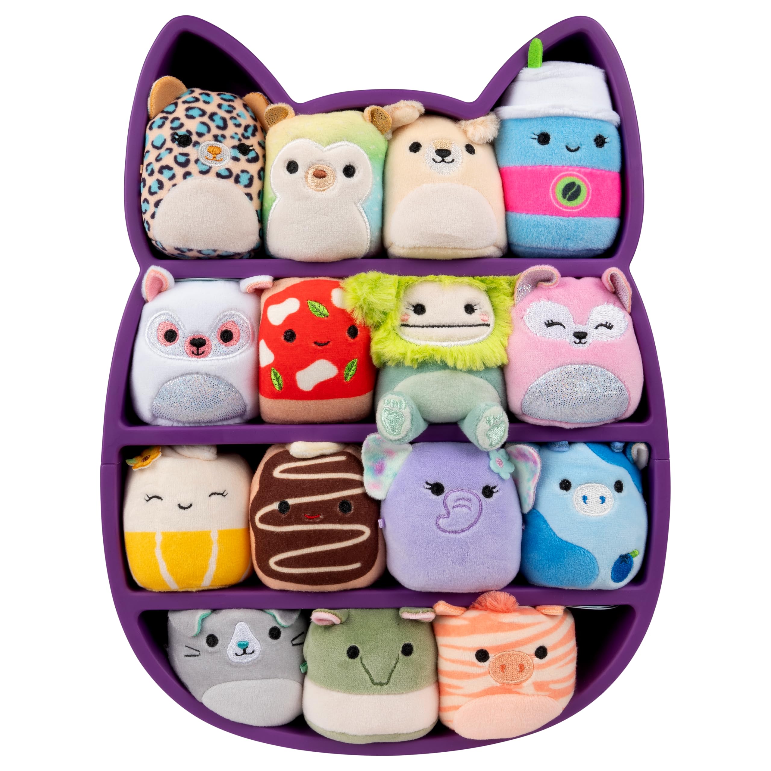 Squishmallows Micromallows Play & Display - Comprend 15 Peluches