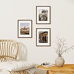 Dreamland 11x14 Walnut Oak Wood Picture Frame Matted to 8x10, 1-Pack | USA-Sourced Natural Solid Oak Wood, Photo Frame, Removable Mat, Tempered Glass, Wall or Tabletop Display, Home Decor