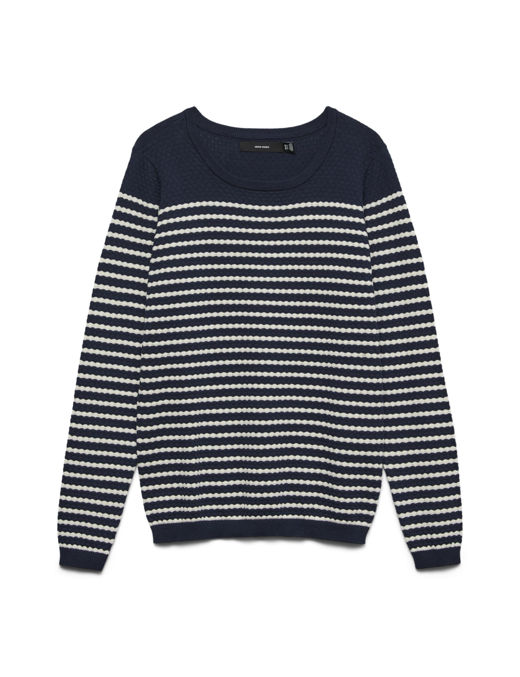 VERO MODA Vmcare Structure Ls O-Neck Blou Noos