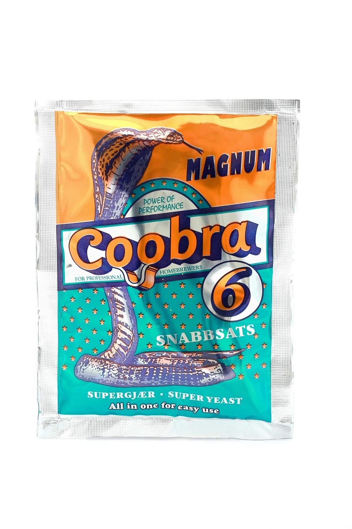 Turbo Yeast - Coobra 6 Magnum 90g | Vodka Yeast | Distilling Yeast | Mash Yeast | Yeast for Fermentation